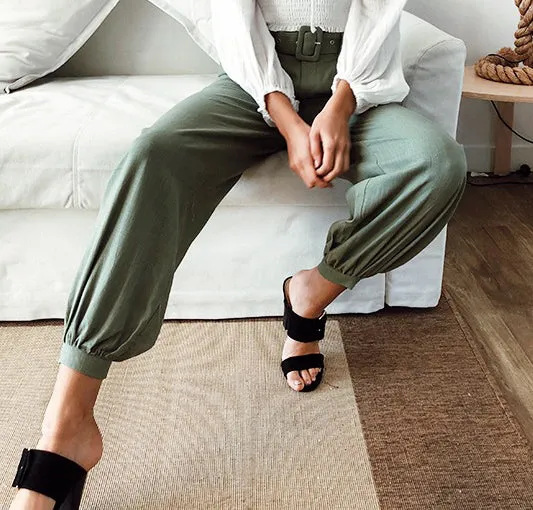 Fashion High Waist Loose Lantern Trousers