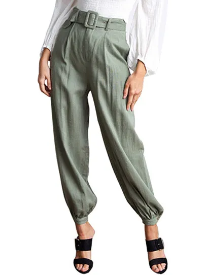Fashion High Waist Loose Lantern Trousers