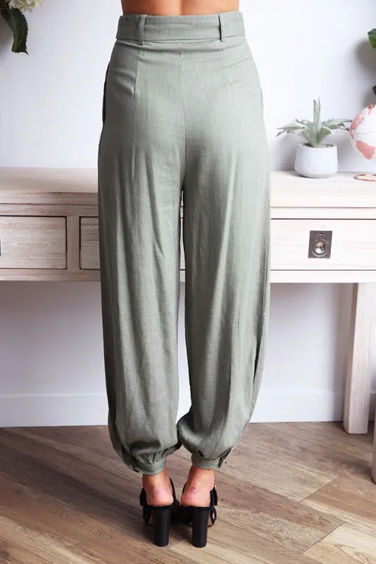 Fashion High Waist Loose Lantern Trousers