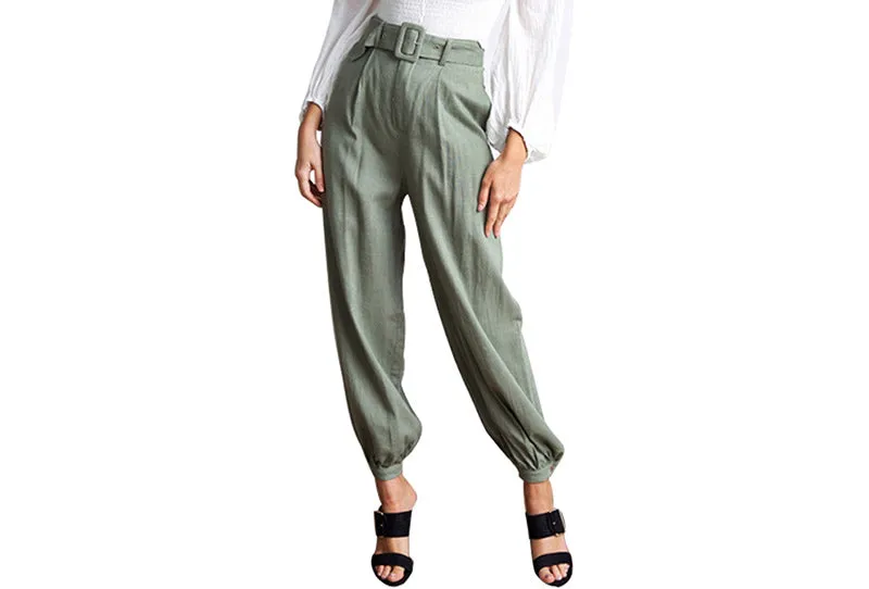Fashion High Waist Loose Lantern Trousers