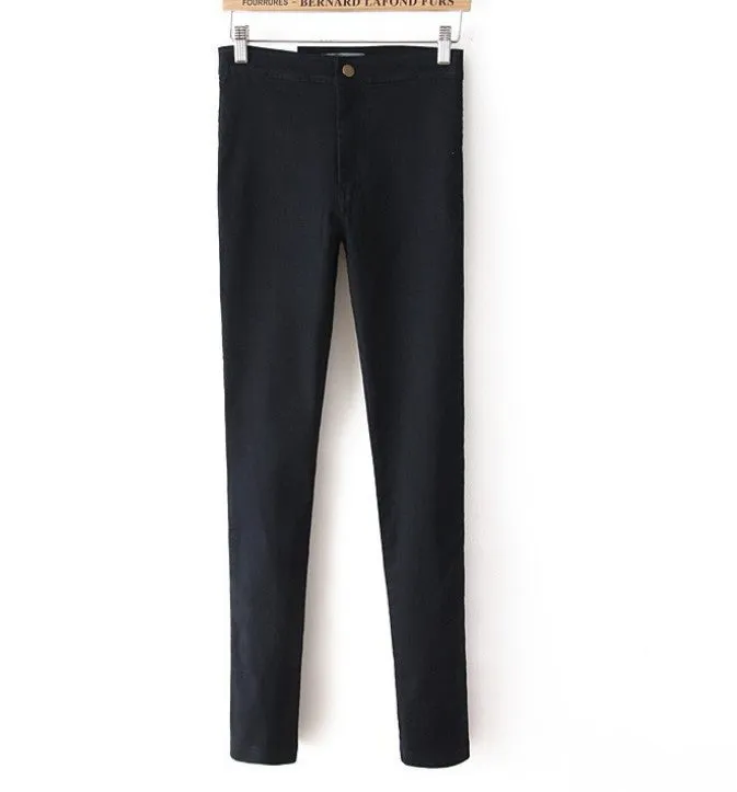 Fashion Jeans Women Pencil Pants High Waist Jeans Slim Elastic Skinny Pants Trousers Fit Lady Jeans Plus Size
