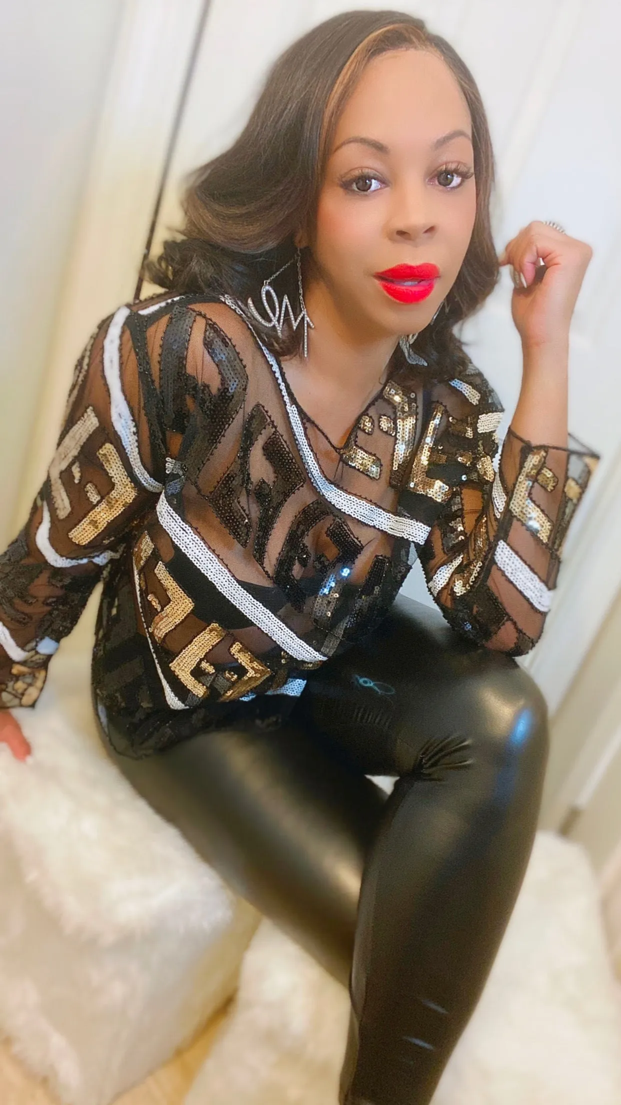Faux Liquid Leather Leggings ‼️Very Stretchy ‼️