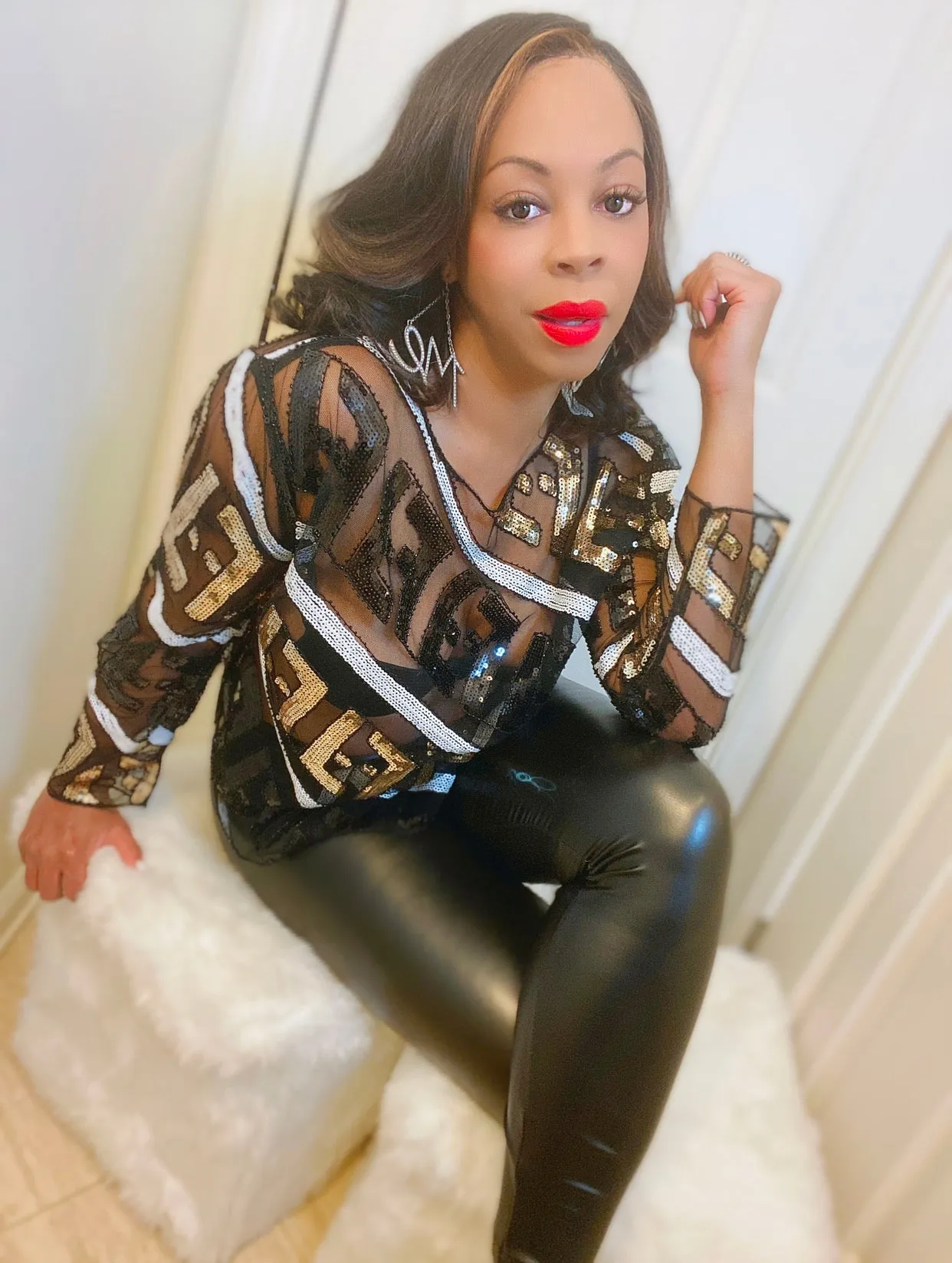 Faux Liquid Leather Leggings ‼️Very Stretchy ‼️