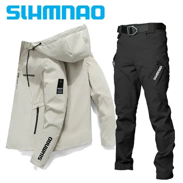 Fishing suit suit jacket tactical pants high quality spring and summer sun protection season outdoor sports waterproof clothing