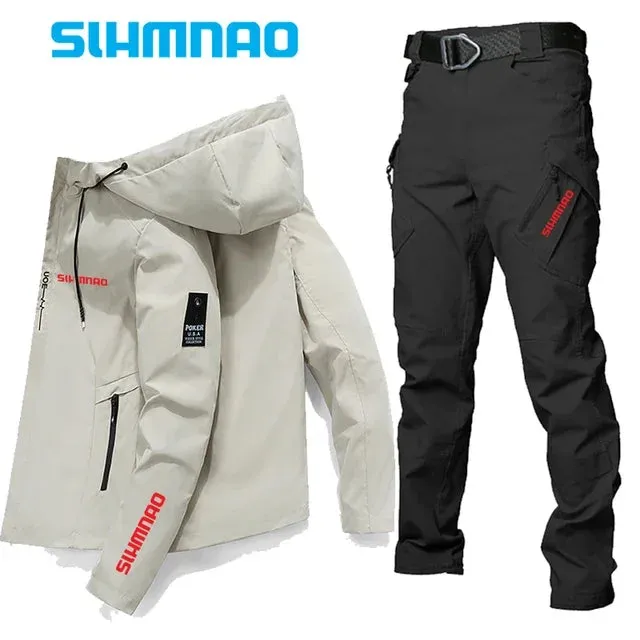 Fishing suit suit jacket tactical pants high quality spring and summer sun protection season outdoor sports waterproof clothing