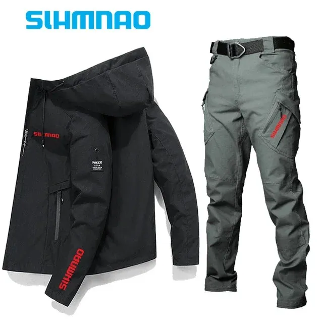 Fishing suit suit jacket tactical pants high quality spring and summer sun protection season outdoor sports waterproof clothing
