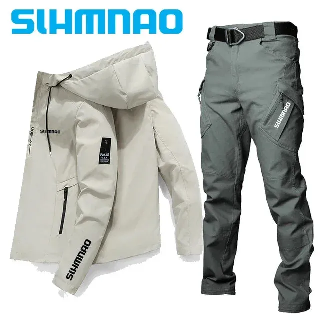 Fishing suit suit jacket tactical pants high quality spring and summer sun protection season outdoor sports waterproof clothing