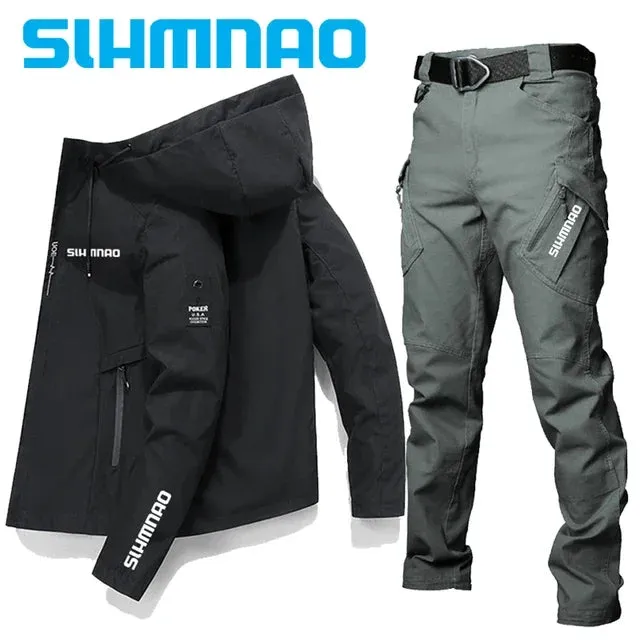 Fishing suit suit jacket tactical pants high quality spring and summer sun protection season outdoor sports waterproof clothing