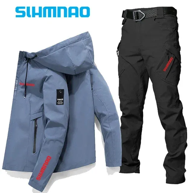 Fishing suit suit jacket tactical pants high quality spring and summer sun protection season outdoor sports waterproof clothing