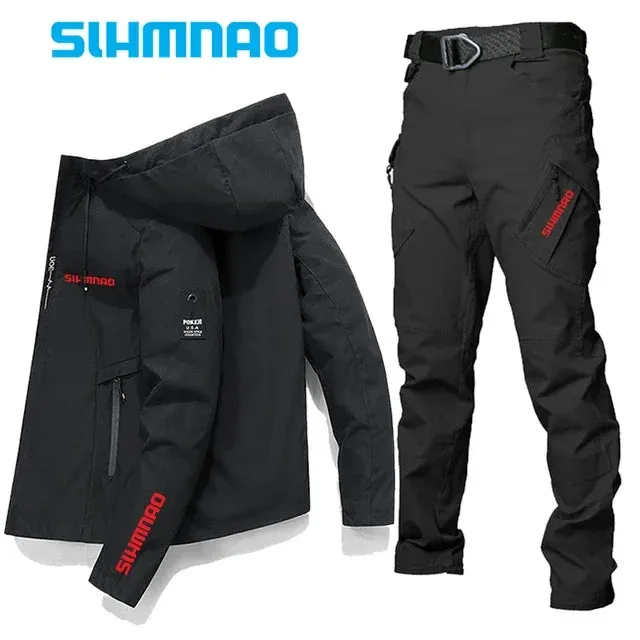 Fishing suit suit jacket tactical pants high quality spring and summer sun protection season outdoor sports waterproof clothing