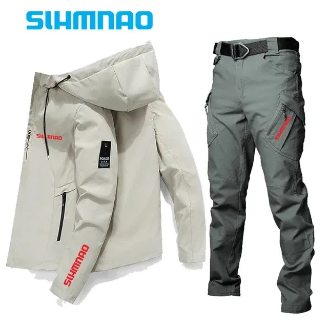 Fishing suit suit jacket tactical pants high quality spring and summer sun protection season outdoor sports waterproof clothing