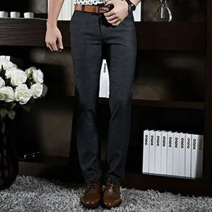 Formal Wedding Men Suit Pants Fashion Slim Fit Casual Brand Business Blazer Straight Dress Trousers FNM1003