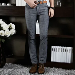 Formal Wedding Men Suit Pants Fashion Slim Fit Casual Brand Business Blazer Straight Dress Trousers FNM1003