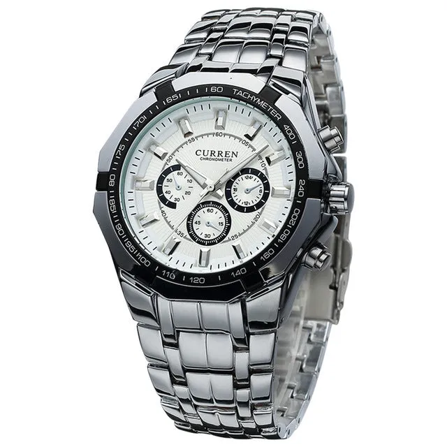 Full stainless steel Casual Sports Watch waterproof