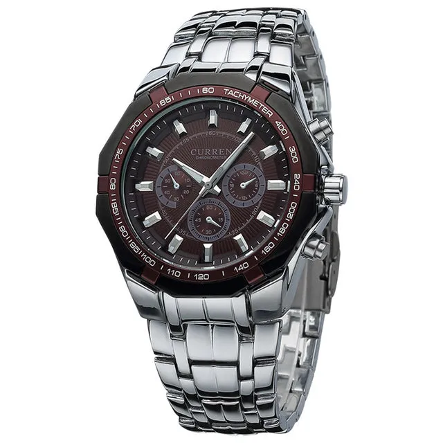 Full stainless steel Casual Sports Watch waterproof