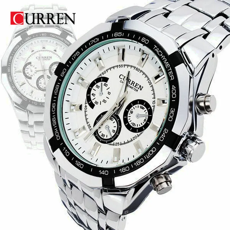 Full stainless steel Casual Sports Watch waterproof