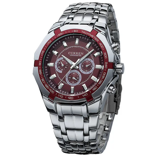 Full stainless steel Casual Sports Watch waterproof