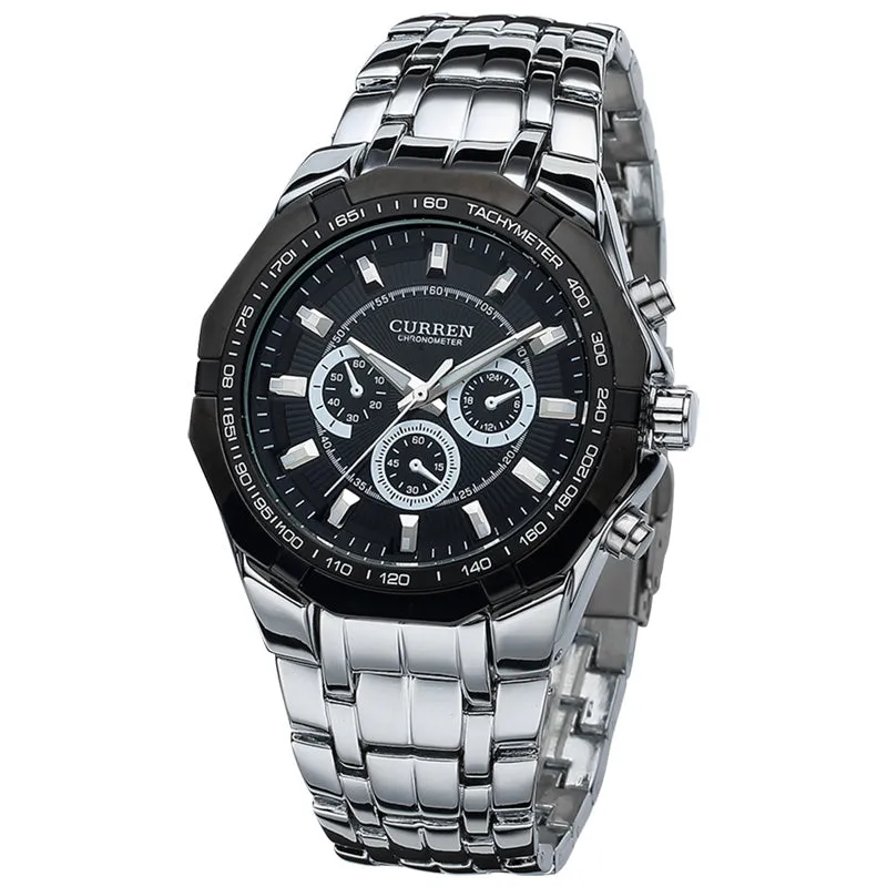 Full stainless steel Casual Sports Watch waterproof