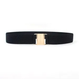Golden Buckle Stretch Belt