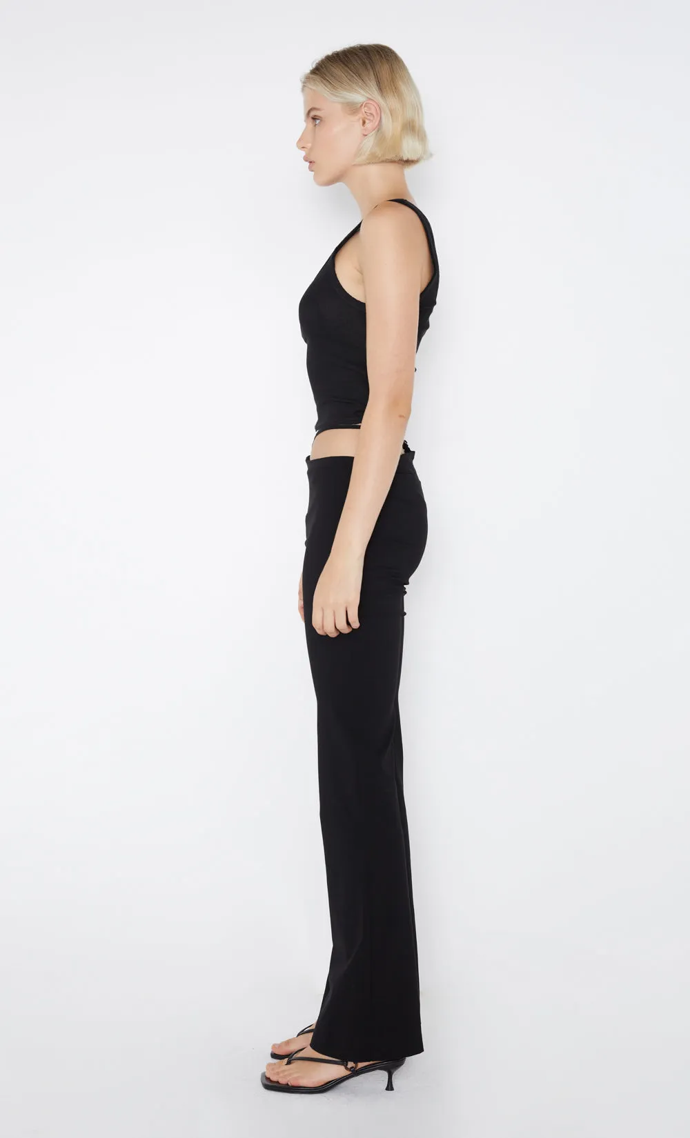 HARMONY ASYM PANT - BLACK