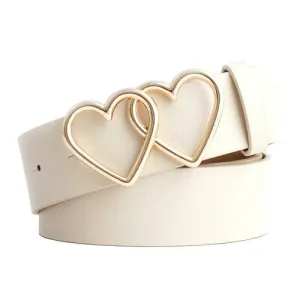 Hearts Design Buckle Belt