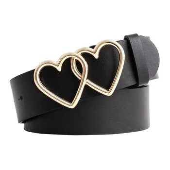 Hearts Design Buckle Belt