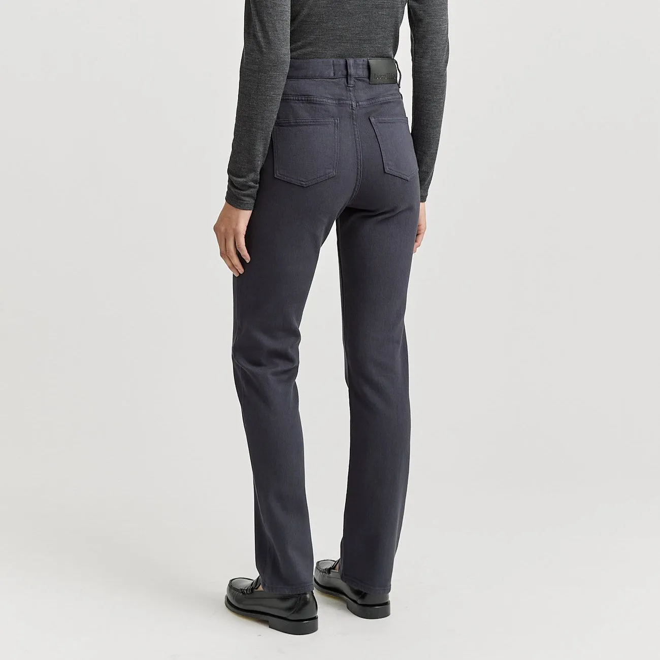 High Rise Straight Jean - Blue Stone