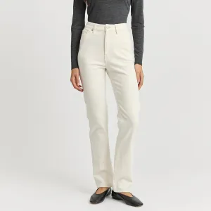 High Rise Straight Jean - Ecru