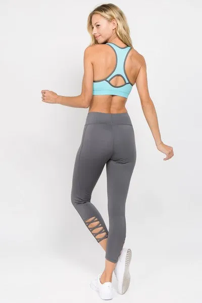 High Waist Ankle Length - Charcoal