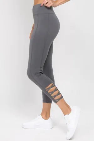 High Waist Ankle Length - Charcoal