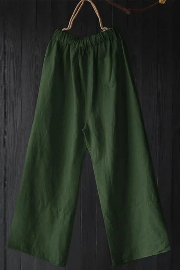 High Waist Loose Irregular Casual Pants
