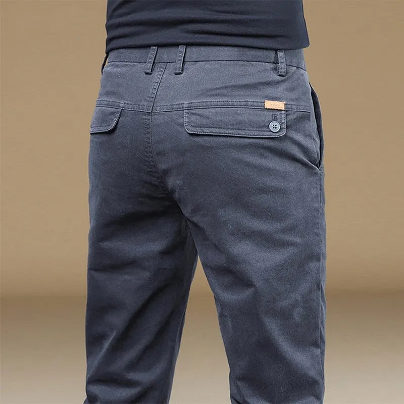 INSTOCK- New casual pants men's loose straight trouser