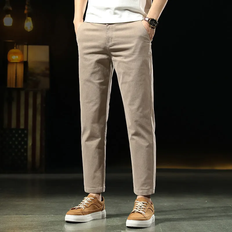 INSTOCK- New casual pants men's loose straight trouser