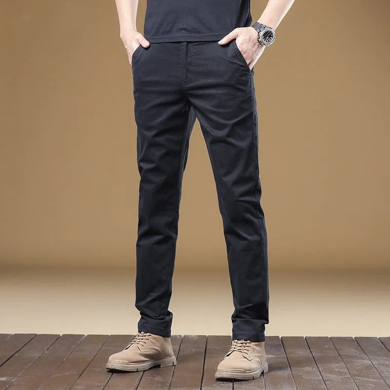 INSTOCK- New casual pants men's loose straight trouser