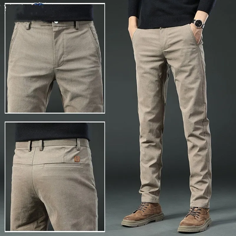 INSTOCK- New casual pants men's loose straight trouser