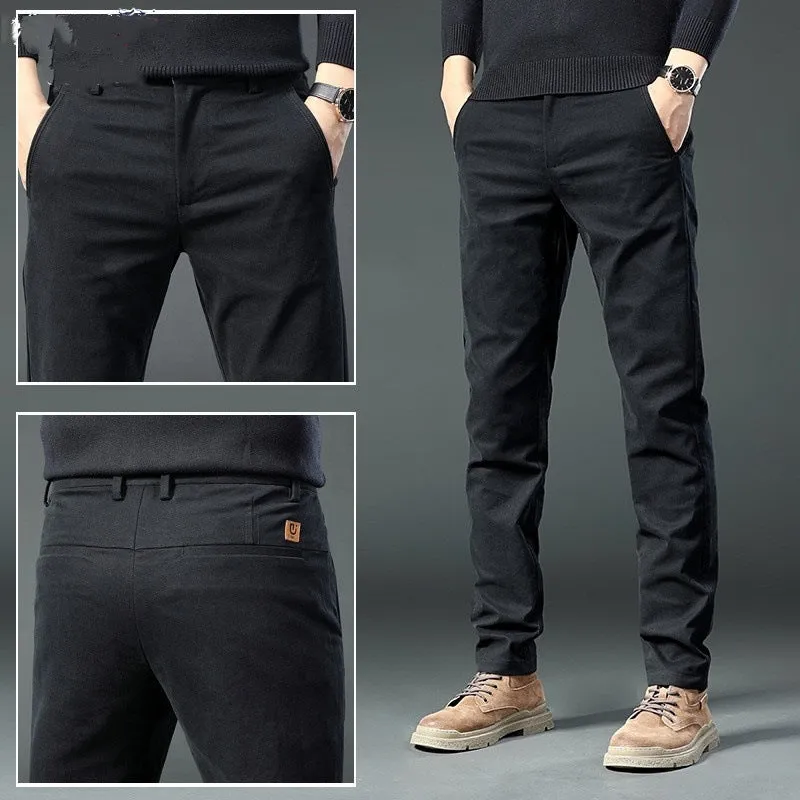 INSTOCK- New casual pants men's loose straight trouser