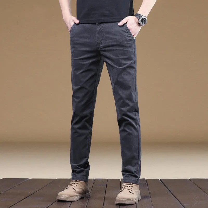 INSTOCK- New casual pants men's loose straight trouser