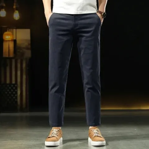INSTOCK- New casual pants men's loose straight trouser