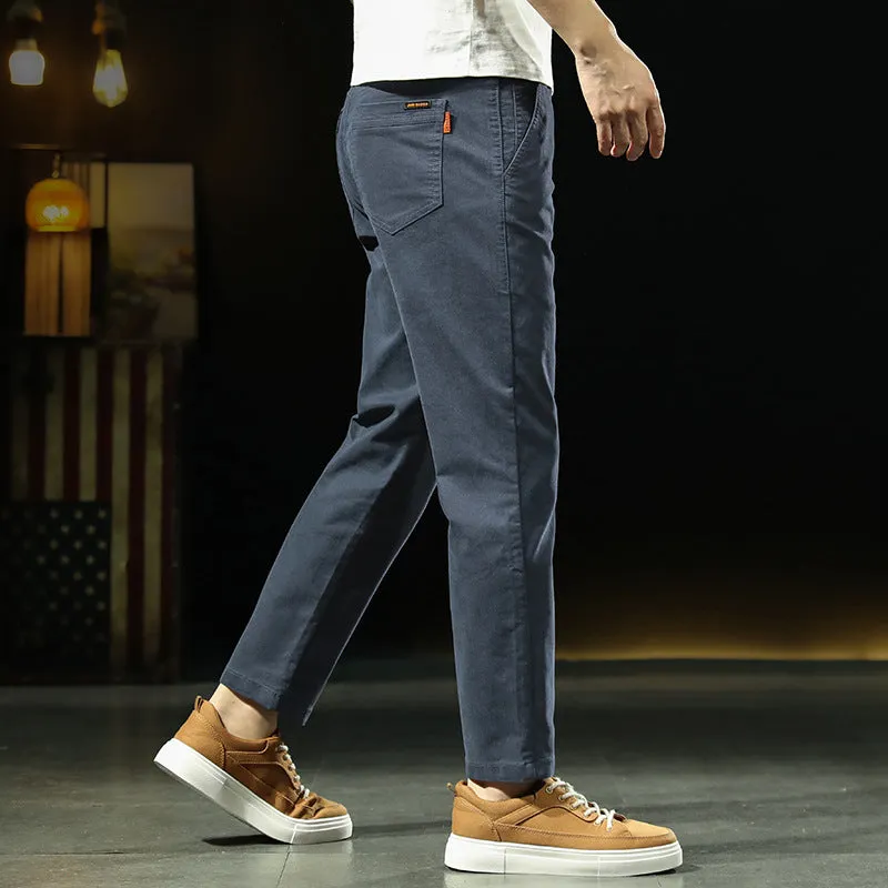 INSTOCK- New casual pants men's loose straight trouser