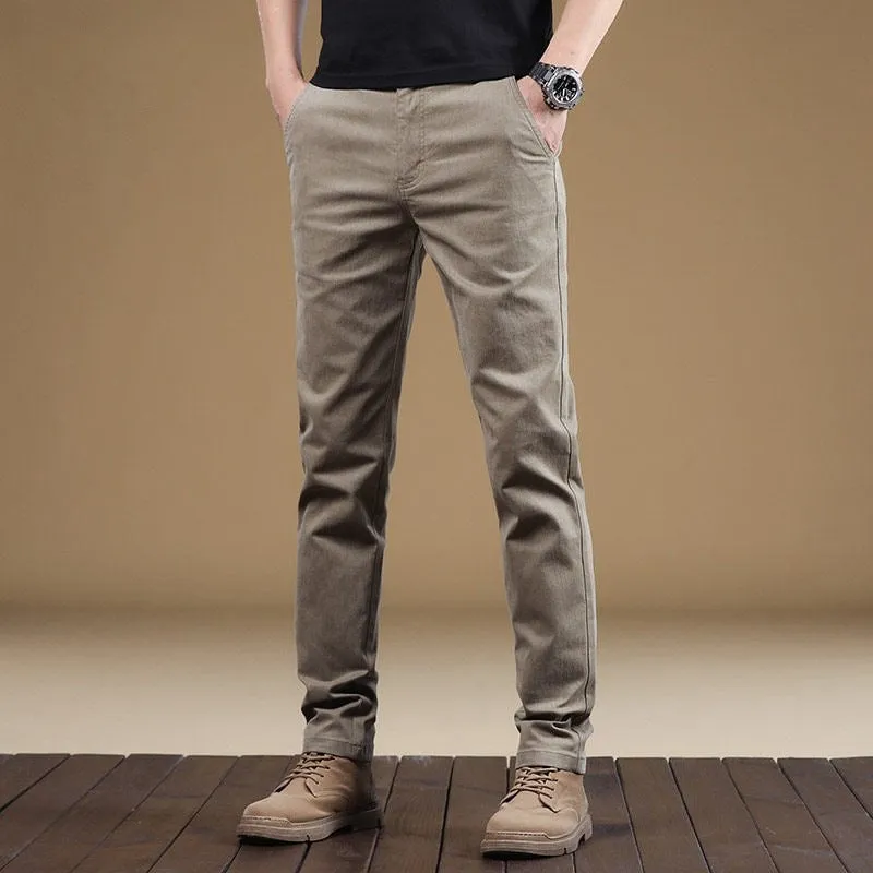 INSTOCK- New casual pants men's loose straight trouser