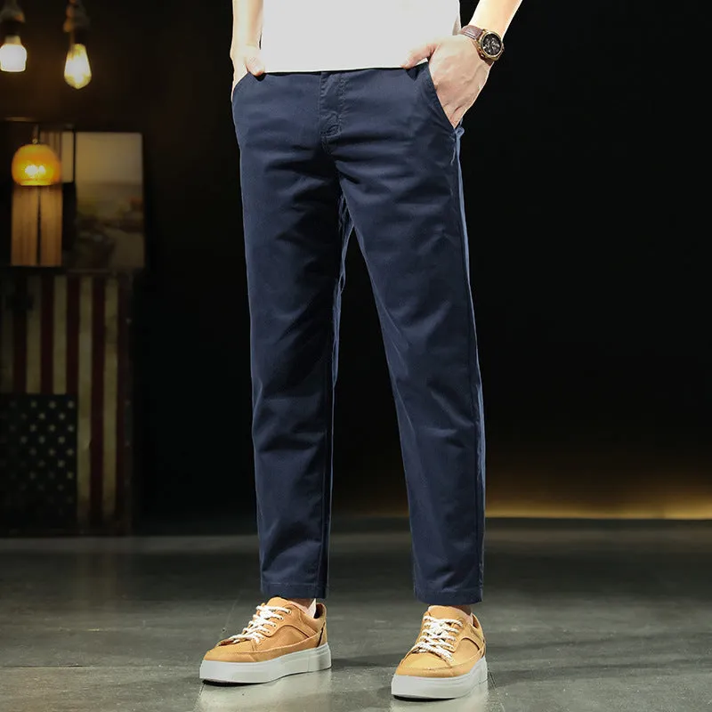 INSTOCK- New casual pants men's loose straight trouser