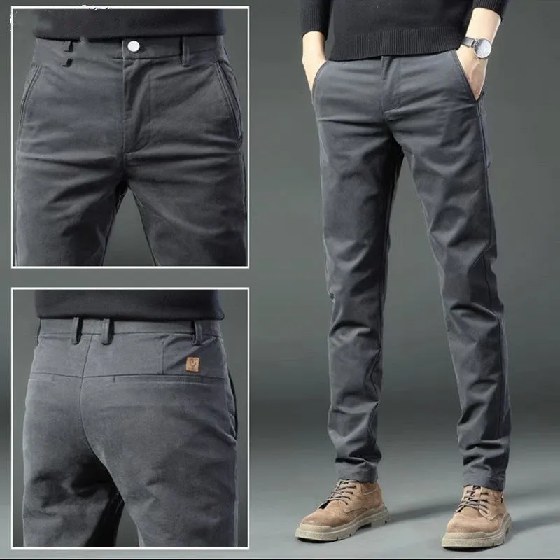 INSTOCK- New casual pants men's loose straight trouser