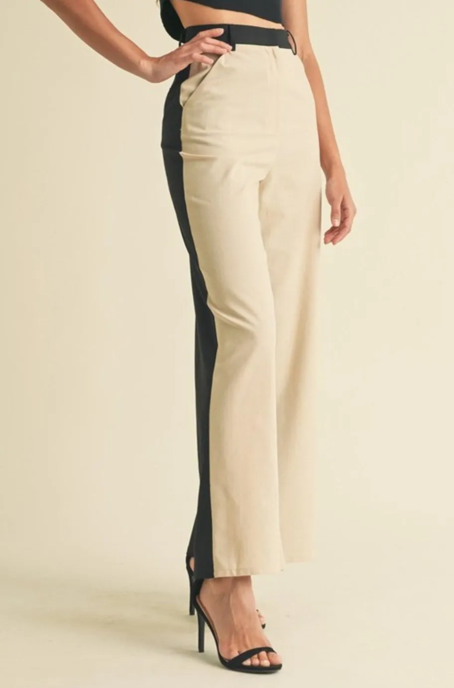 Jewel Color Block Pants