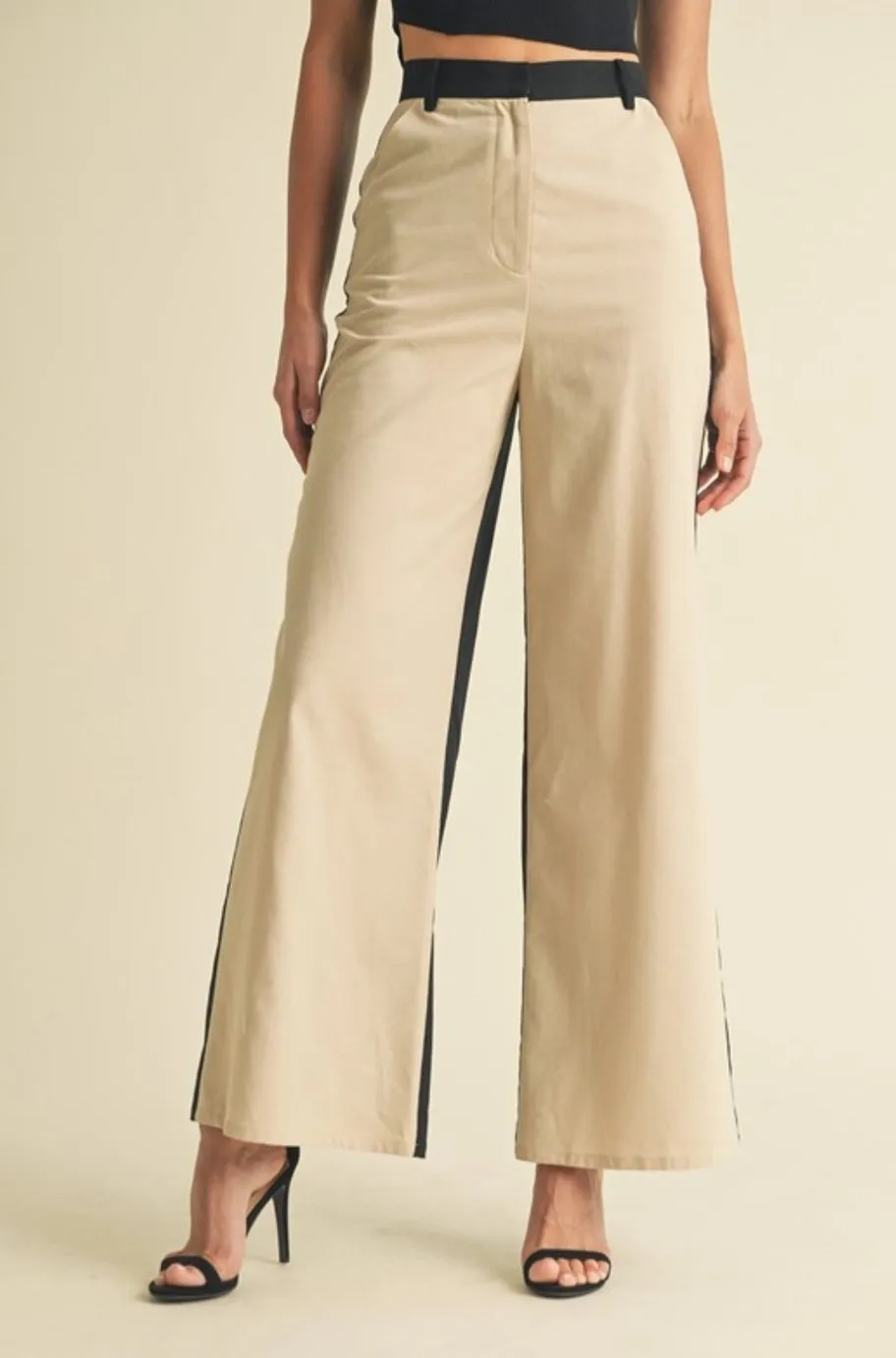 Jewel Color Block Pants