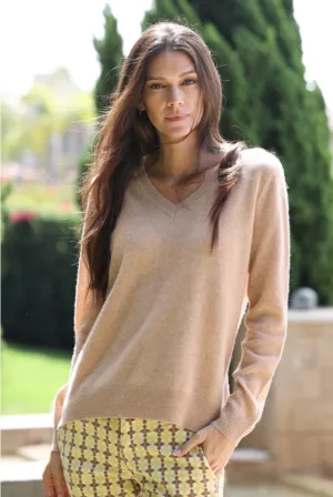 Kendra Two Vneck Cashmere Sweater