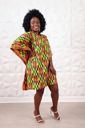 Kente Dashiki Maxi Shirt