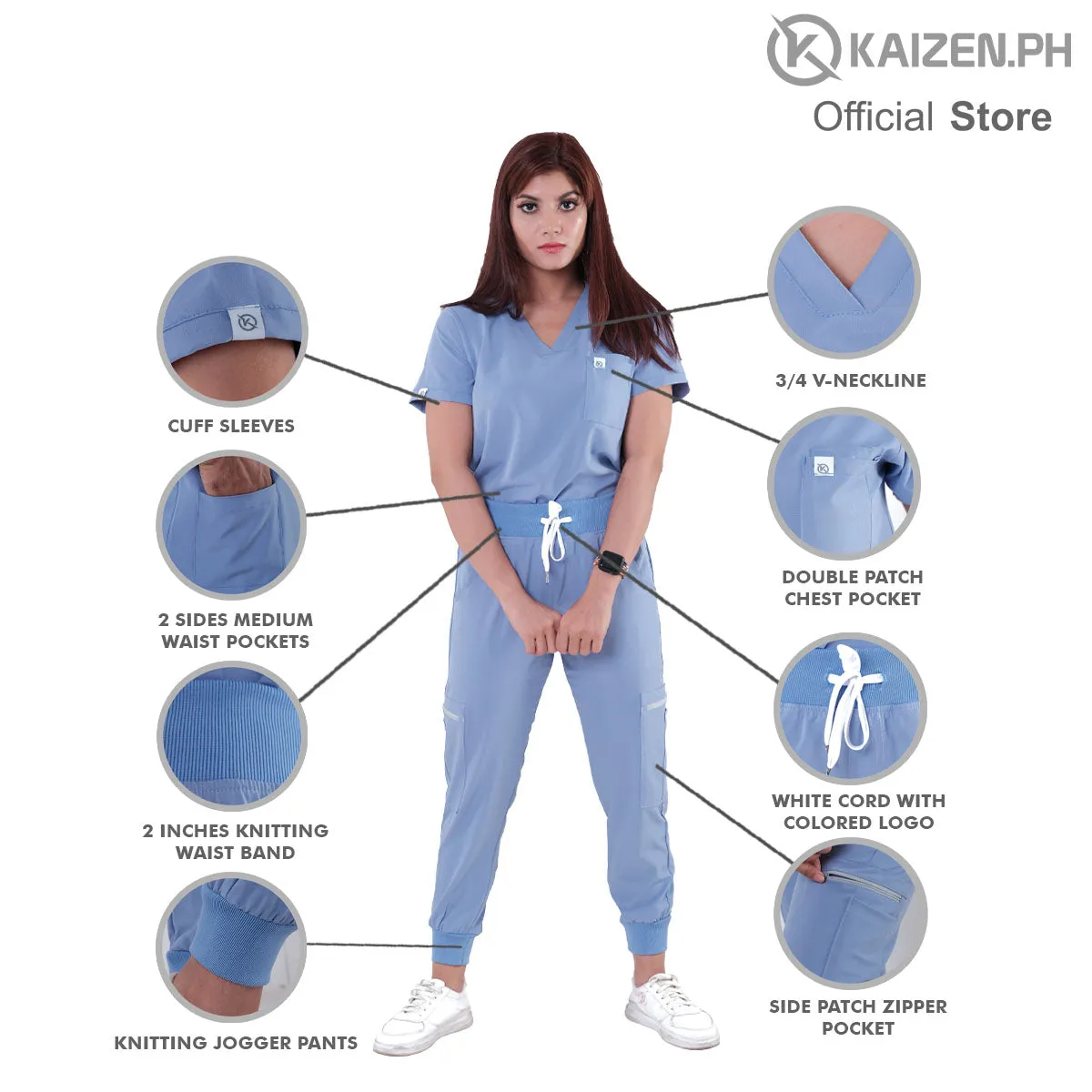 KSS2G-05 Double Patch Pocket Top