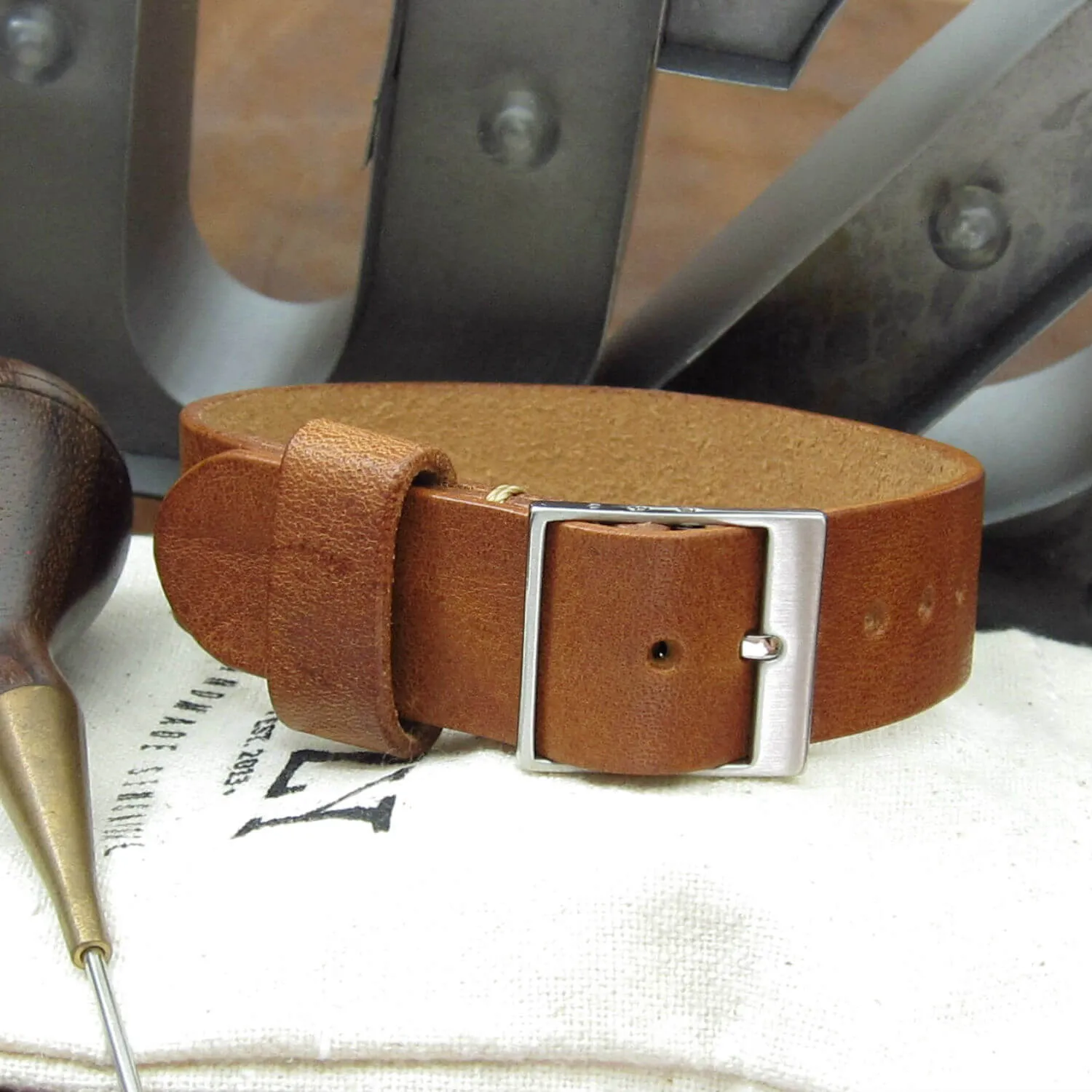 Leather Watch Strap, Classic RAF II Vintage 403