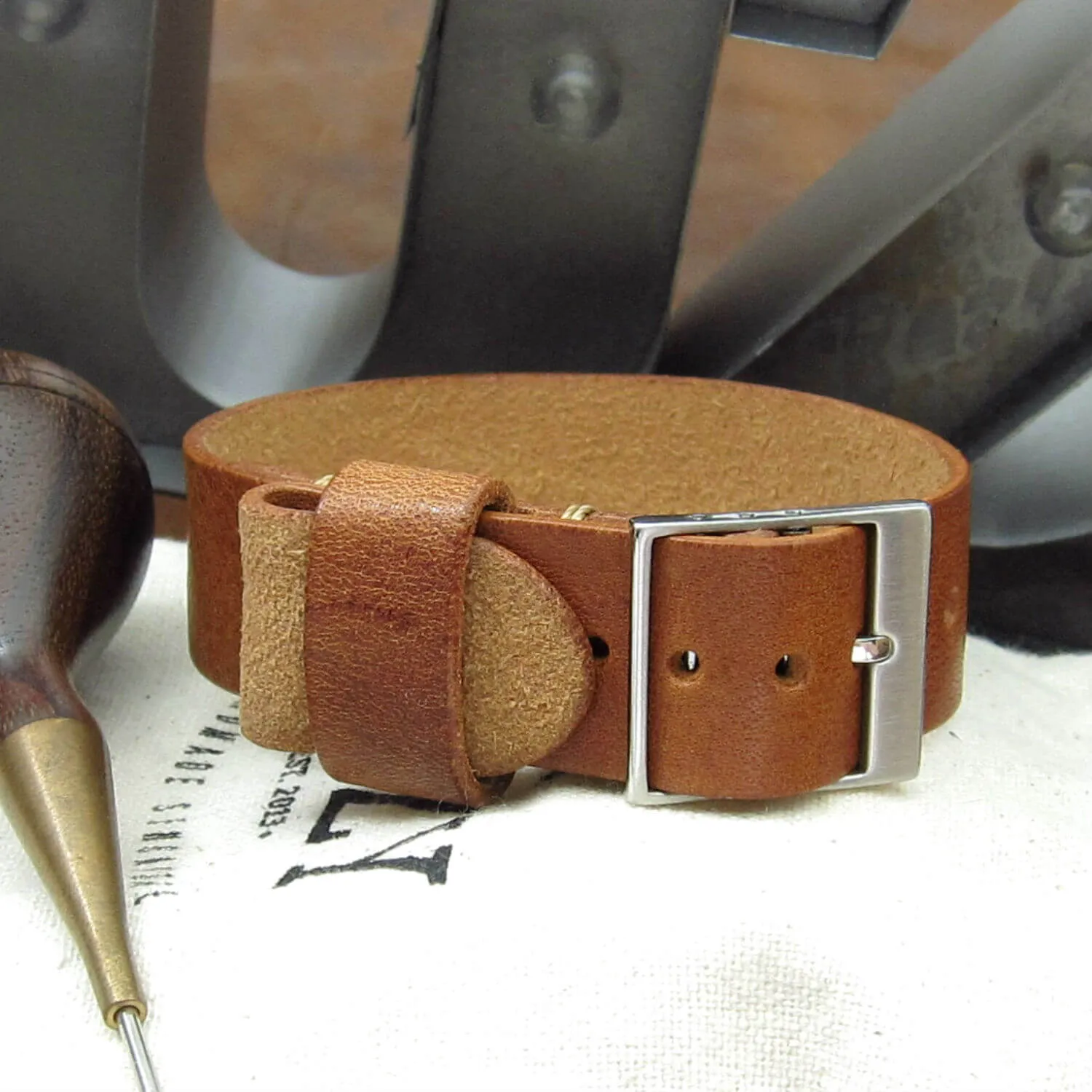 Leather Watch Strap, Classic RAF II Vintage 403