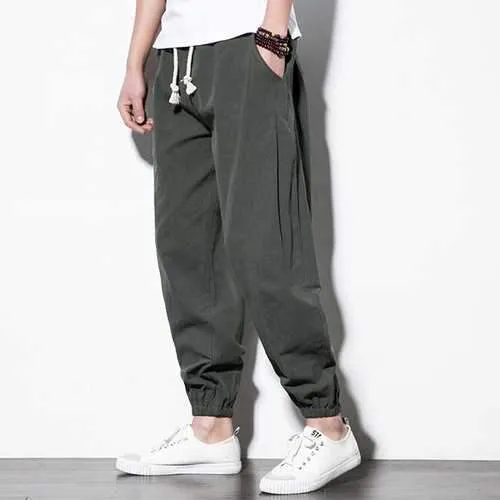 Linen Casual Baggy Loose Harem Pants